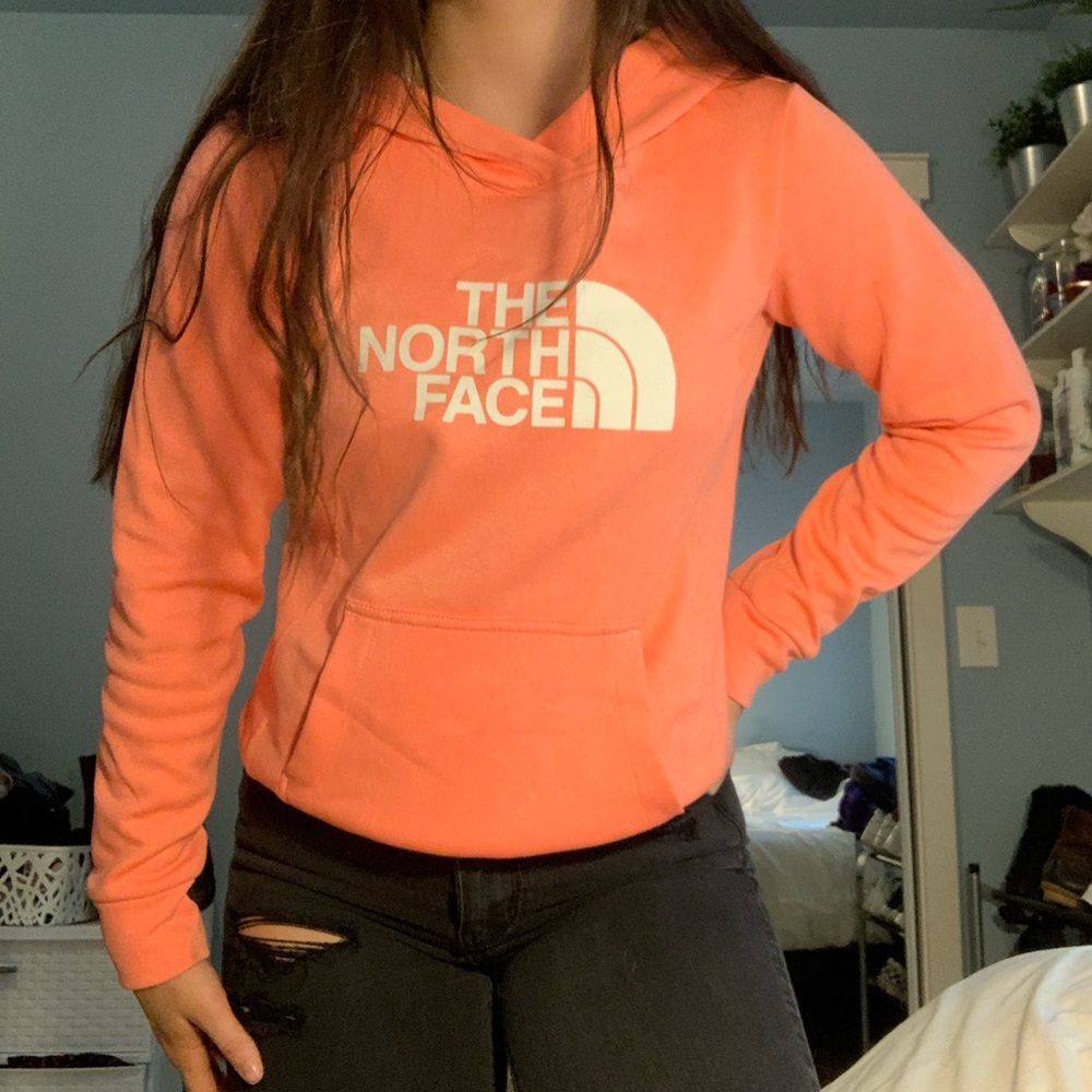 north face pink sweatshirt